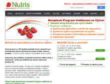 Tablet Screenshot of nutris.net